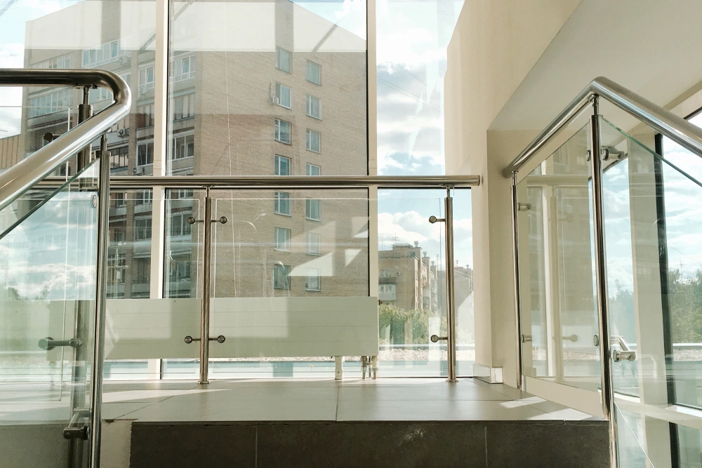 Barandas de cristal y acero inoxidable